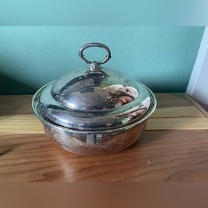 Vintage Silverplate Casserole With Lid D=9”